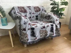 Jacquard-Sofadecke – Vielseitige Picknickmatte für den Außenbereich, Bettdecke