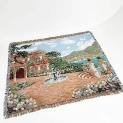 Jacquard-Sofadecke – Vielseitige Picknickmatte für den Außenbereich, Bettdecke