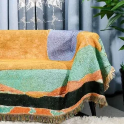 Jacquard-Wandteppichdecke – dekorative gewebte Überwurfdecke