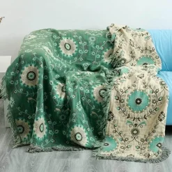 Japanische Baumwolldecke – weicher Sofaüberwurf