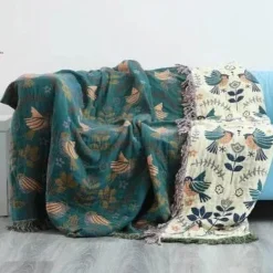 Japanische Baumwolldecke – weicher Sofaüberwurf