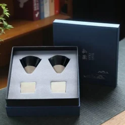 Japanische Espressotassen aus Porzellan – 100 ml Latte-Becher in Geschenkbox