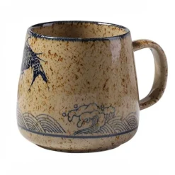 Japanische handgefertigte Keramiktassen – Retro-Design