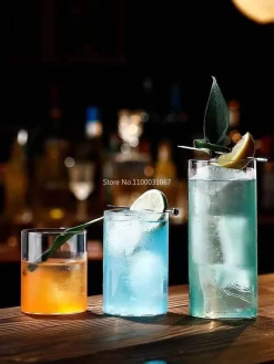 Japanische Highball-Gläser – 6er-Set, elegante Trinkgläser