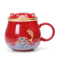 Japanische Tee-Ei-Tassen aus Keramik – Elegantes Teezubereitungsset