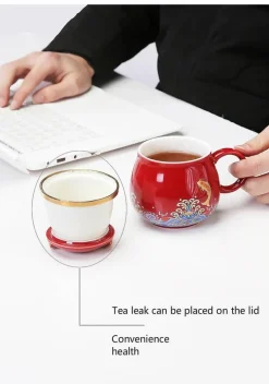 Japanische Tee-Ei-Tassen aus Keramik – Elegantes Teezubereitungsset