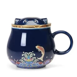 Japanische Tee-Ei-Tassen aus Keramik – Elegantes Teezubereitungsset