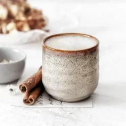 Japanische Teetasse aus Keramik – Porzellanbecher, Trinkgeschirr