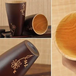 Japanischer Holzbecher – Umweltfreundliches Trinkgeschirr