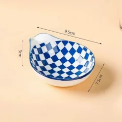 Japanischer Keramik-Soßenteller - Porzellan-Snackteller