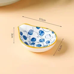 Japanischer Keramik-Soßenteller - Porzellan-Snackteller