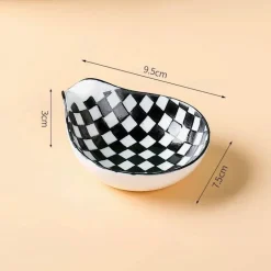 Japanischer Keramik-Soßenteller - Porzellan-Snackteller