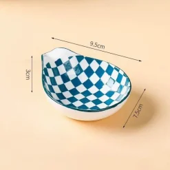 Japanischer Keramik-Soßenteller - Porzellan-Snackteller