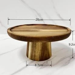 Japanischer Snackteller aus Holz – Elegantes Sushi- und Vorspeisengeschirr