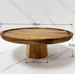 Japanischer Snackteller aus Holz – Elegantes Sushi- und Vorspeisengeschirr