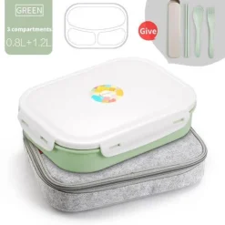 Japanisches Bento-Box-Set aus Edelstahl – langlebige Lunchbox mit Behältern