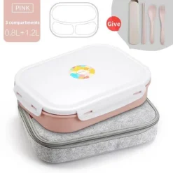 Japanisches Bento-Box-Set aus Edelstahl – langlebige Lunchbox mit Behältern