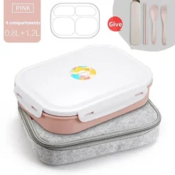 Japanisches Bento-Box-Set aus Edelstahl – langlebige Lunchbox mit Behältern