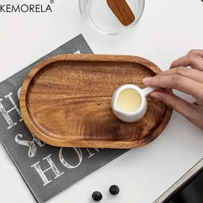 Japanisches Desserttablett aus Holz – Elegante Snackplatte für stilvolle Unterhaltung