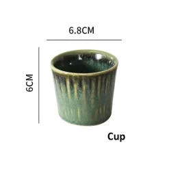 Japanisches Keramik-Geschirrset - Kiln Change Teller Schüsseln