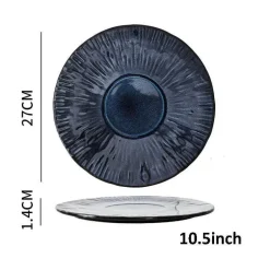 Japanisches Keramik-Geschirrset - Kiln Change Teller Schüsseln