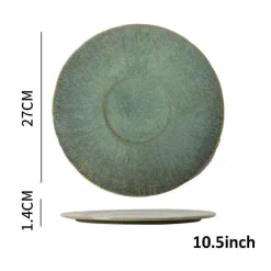 Japanisches Keramik-Geschirrset - Kiln Change Teller Schüsseln