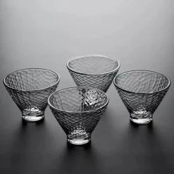 Japanisches Teetassen-Set – Niedliche hitzebeständige Glasbecher