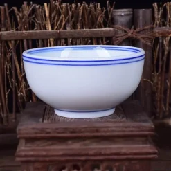 Jingdezhen Blau-Weiße Keramik-Reisschüssel - Porzellan-Suppenschüssel
