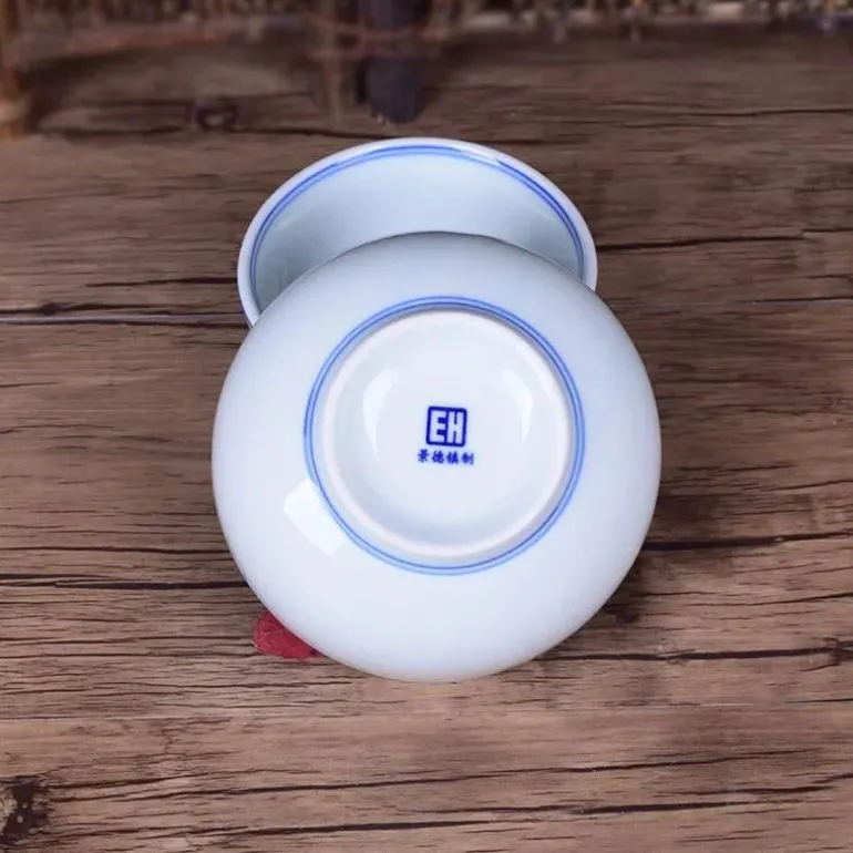 Jingdezhen Blau-Weiße Keramik-Reisschüssel - Porzellan-Suppenschüssel