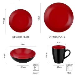 Jocasta Porzellan-Geschirrset – Elegantes Essgeschirr