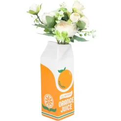 Juice Plant Pot – Cartoon Juice Carton Planter for Home Decor