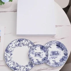 Jungle Bone China Geschirrset Elegante Teller & Servierplatten