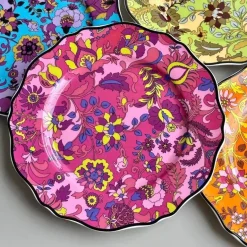 Jungle Flower Speiseteller-Set aus Bone China – Elegantes Geschirr