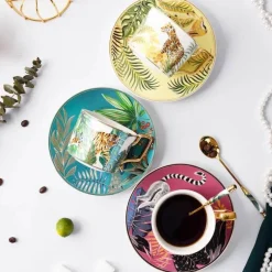 Jungle Secret Teetassen-Set – Exotische tropische Teetassen