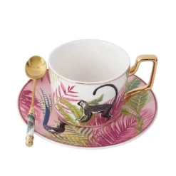 Jungle Secret Teetassen-Set – Exotische tropische Teetassen
