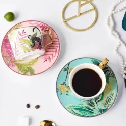 Jungle Secret Teetassen-Set – Exotische tropische Teetassen