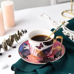 Jungle Secret Teetassen-Set – Exotische tropische Teetassen