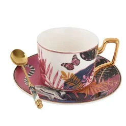 Jungle Secret Teetassen-Set – Exotische tropische Teetassen