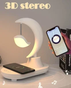 Kabellose Ladenachtlampe – Mondstern-Design