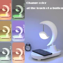 Kabellose Ladenachtlampe – Mondstern-Design