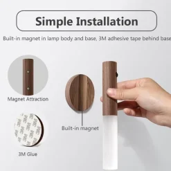 Kabellose LED-Nachtlampe mit Bewegungssensor – Intelligente Wandleuchte