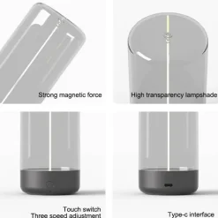 Kabellose magnetische Schreibtischlampe – Stellar Glow Lighting