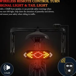 Kabelloser LED-Fahrradblinker - Sicherheitsanzeigeleuchte