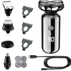 Kabelloser, wasserdichter Bartschneider – wiederaufladbares 5-in-1-Pflegewerkzeug