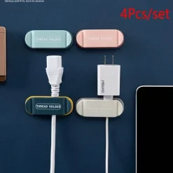 Kabel-Organizer-Clips – 4 kreative selbstklebende Halter