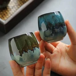 Kaffee- und Teetassen-Set aus Keramik – 6-teiliges Trinkgeschirr