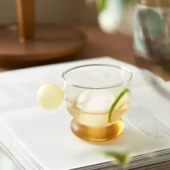 Kaffeebecher aus Glas mit Kugelhenkel - 310ml