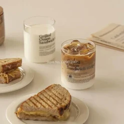 Kaffeebecher-Set aus Glas – 2-teiliges Trinkgeschirr