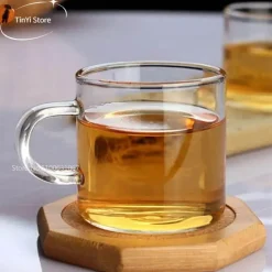 Kaffeebecher-Set aus Glas – 120 ml, Teetassen für Milch, Saft, Bier