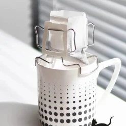 Kaffeefilterhalter aus Edelstahl – Küchenorganizer zum Aufbrühen